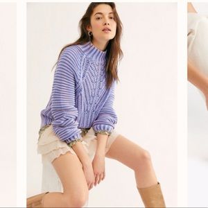 NWT Free People Sweetheart Chunky Knit Sweater